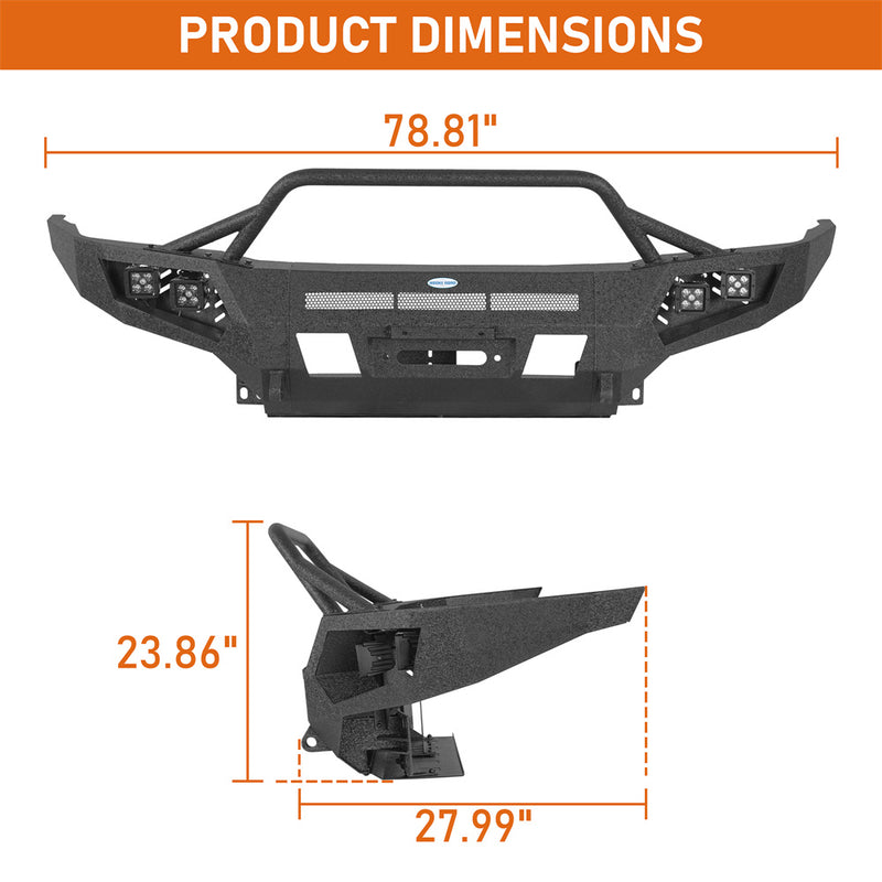 Load image into Gallery viewer, 2001-2004 Toyota Sequoia Front Bumper w/ Winch Plate & Spot Light Hooke Road b4805 7