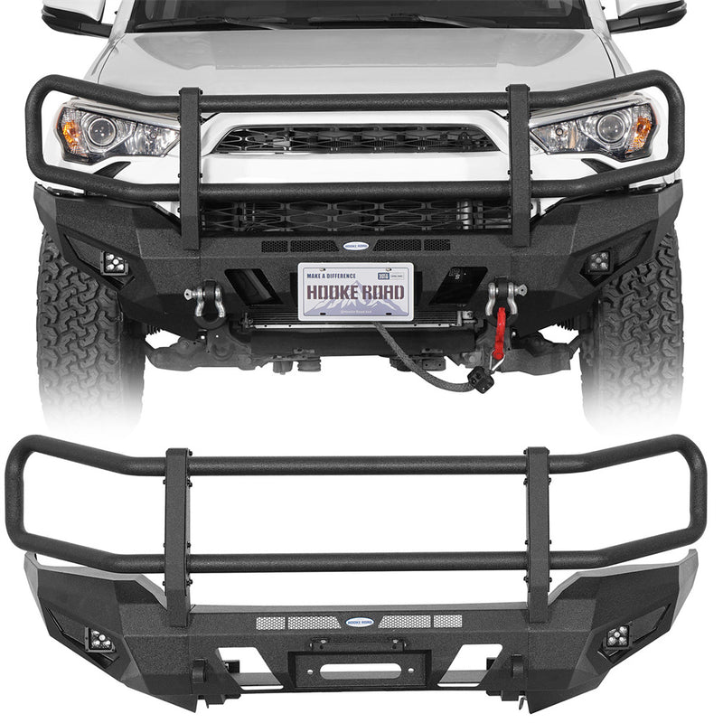 Load image into Gallery viewer, Hooke Road Front Bumper w/ Grille Guard for 2014-2024 Toyota 4Runner b9823s 1