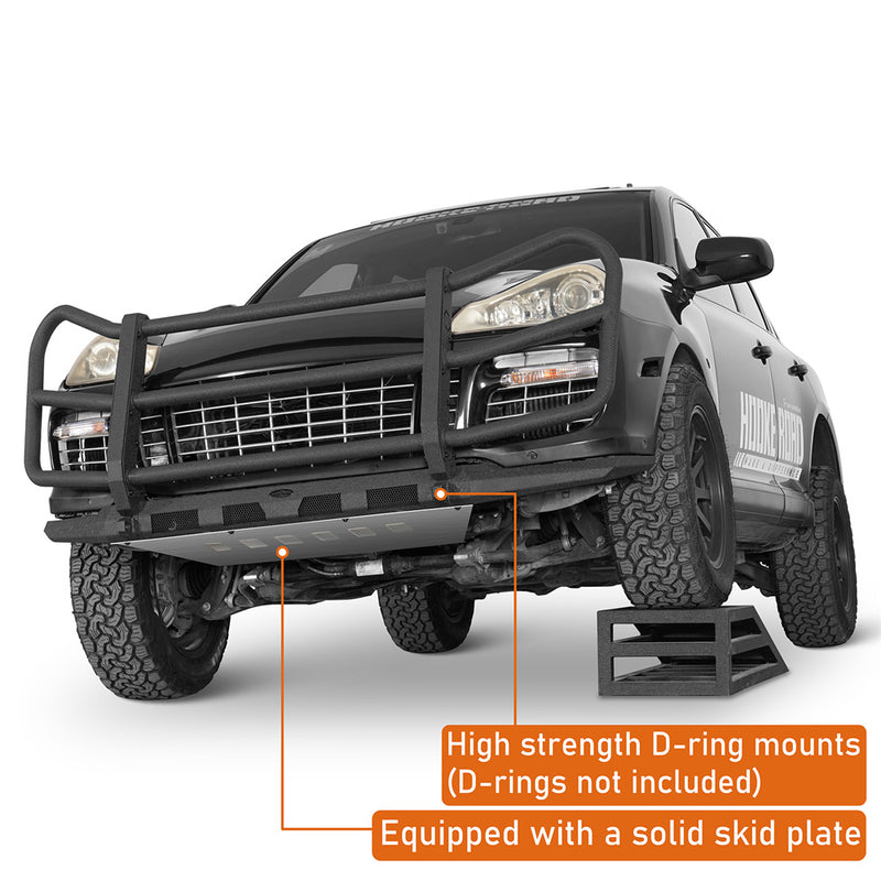 Load image into Gallery viewer, Front Bumper w/ Grille Guard & Skid Plate(03-10 Porsche Cayenne 955 957) - Hooke Road