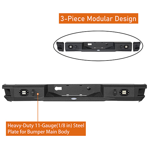 Load image into Gallery viewer, HookeRoad Front Bumper w/Hoop & Rear Bumper for 2007-2013 Toyota Tundra HookeRoad HE.5200+5201 15