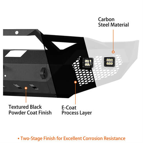 Load image into Gallery viewer, HookeRoad Front Bumper w/Hoop & Rear Bumper for 2007-2013 Toyota Tundra HookeRoad HE.5200+5201 23