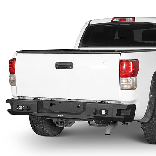 HookeRoad Front Bumper w/Hoop & Rear Bumper for 2007-2013 Toyota Tundra HookeRoad HE.5200+5201 6