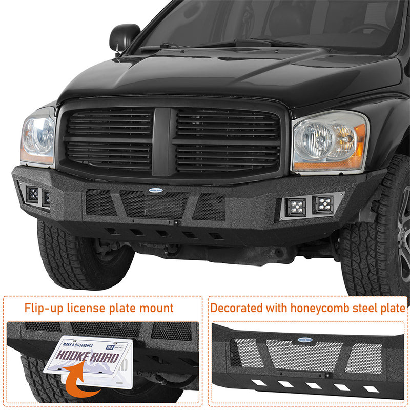 Load image into Gallery viewer, Hooke Road 2004-2006 Dodge Durango Front Bumper w/ License Plate Mount b6853s 7