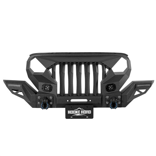 Hooke Road Jeep JL Mad Max Front Bumper & Rear Bumper Combo(18-25 Jeep Wrangler JL)
