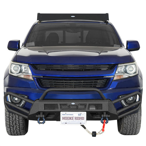 Load image into Gallery viewer, Hooke Road Front Bumper w/ Tube Guard for 2015-2020 Chevy Colorado b9118s 3