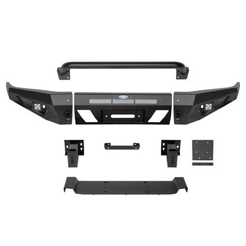 Hooke Road Front Bumper with Winch Plate for 2016-2023 Toyota Tacoma b4233s 6