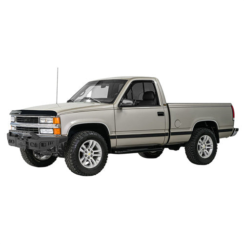 Hooke Road Front Bumper with Winch Plate for 1988-1998 Chevy C/K 1500 2500 3500 b9080 3