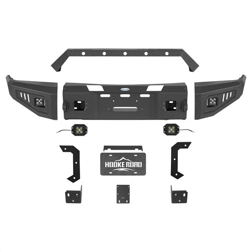 Hooke Road Front Bumper with Winch Plate for 1988-1998 Chevy C/K 1500 2500 3500 b9080 8