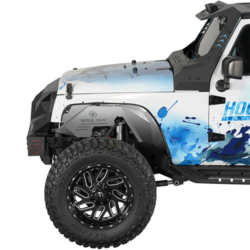 Load image into Gallery viewer, Hooke Road Front & Rear Aluminum Inner Fender Liners for 2007-2018 Jeep Wrangler JK b2122s 2