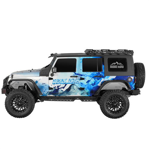 Load image into Gallery viewer, Hooke Road Front & Rear Aluminum Inner Fender Liners for 2007-2018 Jeep Wrangler JK b2122s 4