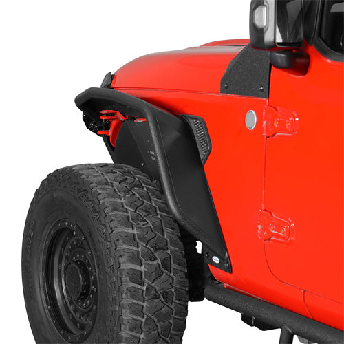 Load image into Gallery viewer, 2018-2023 Jeep JL Fender Flares Kit w/Signal Lights 4x4 Jeep Parts - Hooke Road b3053 19