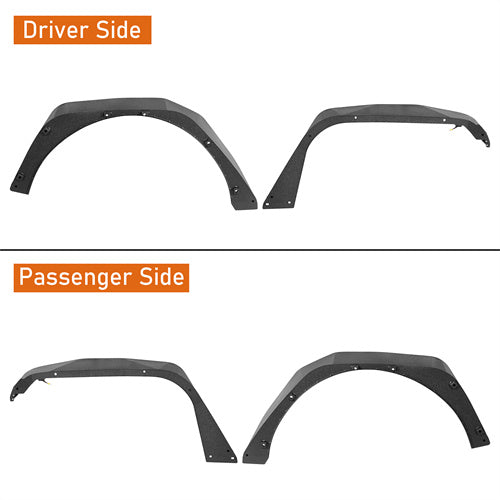 Load image into Gallery viewer, 2018-2023 Jeep JL Fender Flares Kit w/Signal Lights 4x4 Jeep Parts - Hooke Road b3053 26