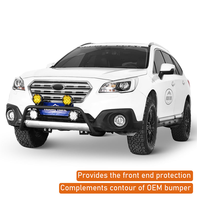 Load image into Gallery viewer, 2015-2019 Subaru Outback Front Tube Bumper Guard Light Bull Bar b4766s 6
