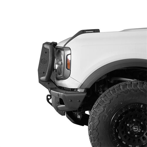 Load image into Gallery viewer, 2021-2025 Ford Bronco Full Grille Guard Front Brush Guard Hooke Road b8932s 3