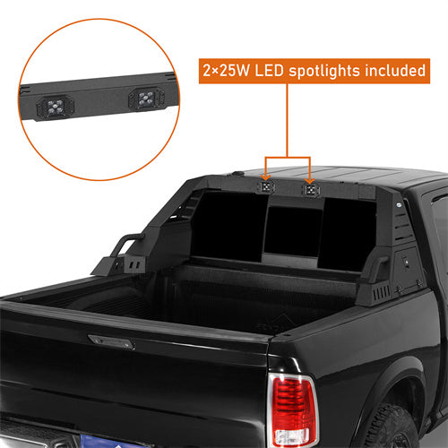 Full-Size Pickup Trucks Roll Bar Adjustable Truck Bed Roll Bar 4x4 Truck Parts - Hooke RoadFull-Size Pickup Trucks Roll Bar Adjustable Truck Bed Roll Bar 4x4 Truck Parts - Hooke Road B9910S 8
