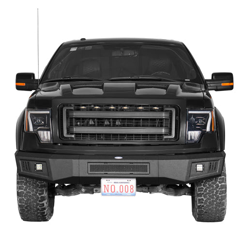 Load image into Gallery viewer, Hooke Road HR Guardian Ⅱ Full Width Front Bumper for 2009-2014 Ford F-150, Excluding Raptor b8212 3