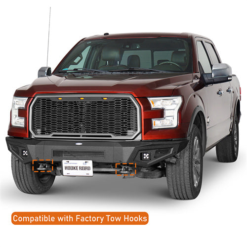 Load image into Gallery viewer, 2015-2017 Ford F-150 Front Bumper Aftermarket Bumper Pickup Truck Parts - Hooke Road b8282 8