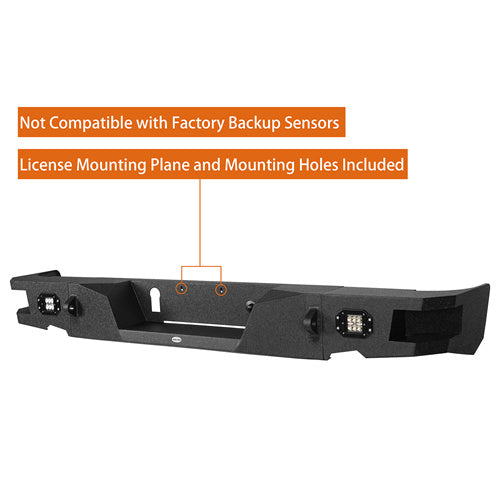 HookeRoad Dodge Ram Front Bumper & Rear Bumper for 2013-2018 Dodge Ram 1500, Excluding Rebel Products Hooke Road HE.6000+HE.6002 18