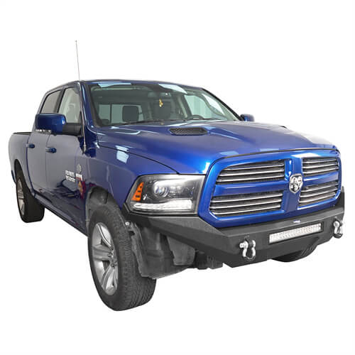 HookeRoad Dodge Ram Front Bumper & Rear Bumper for 2013-2018 Dodge Ram 1500, Excluding Rebel Products Hooke Road HE.6000+HE.6002 4