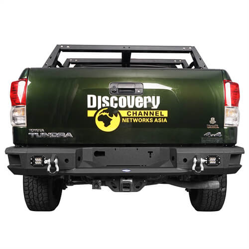 Load image into Gallery viewer, HookeRoad Full Width Front Bumper w/Winch Plate & Rear Bumper w/Hitch Receiver for 2007-2013 Toyota Tundra Hooke Road HE.5205+HE.5201 7