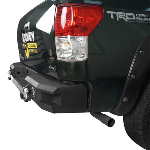 Load image into Gallery viewer, HookeRoad Full Width Front Bumper w/Winch Plate & Rear Bumper w/Hitch Receiver for 2007-2013 Toyota Tundra Hooke Road HE.5205+HE.5201 9