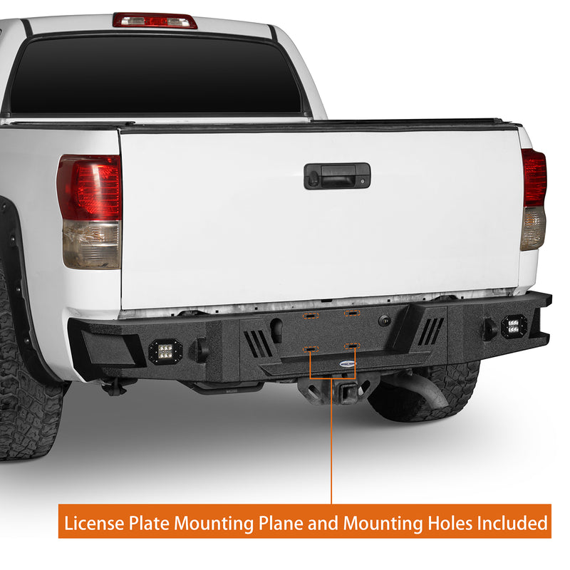 Load image into Gallery viewer, HookeRoad Full Width Front Bumper w/Winch Plate & Rear Bumper for 2007-2013 Toyota Tundra Products Hooke Road 4x4 HE.5205+HE.5206 11