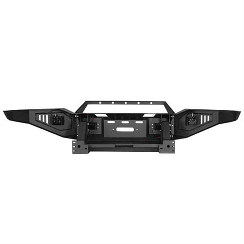 Load image into Gallery viewer, Textured Black Full Width Front Bumper w/ Winch Plate For 2007-2013 Toyota Tundra - Hooke Road b5211s 17