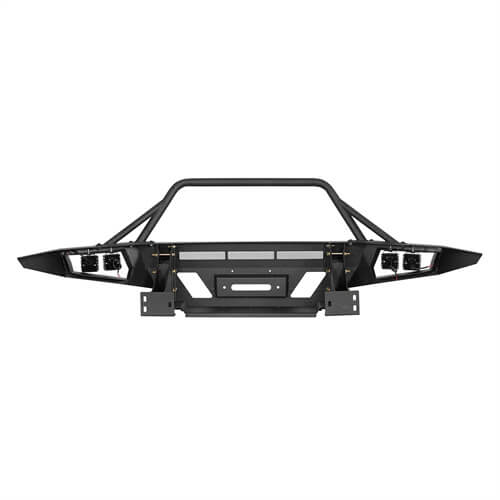 Load image into Gallery viewer, Hooke Road Full Width Front Bumper w/ Winch Plate & LED Spot Lights For 2016-2023 ToyotaTacoma b4210s 19