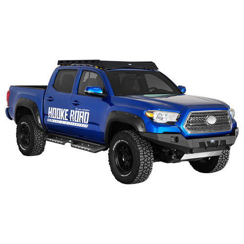 Hooke Road Full-Width Front Bumper with Skid Plate for 2016-2023 Toyota Tacoma 3rd Gen b4221s 3