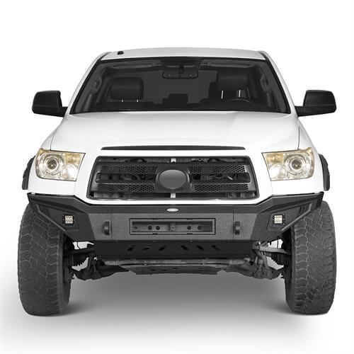 Load image into Gallery viewer, HookeRoad Full Width Front Bumper w/Skid Plate & Rear Bumper for 2007-2013 Toyota Tundra b52015204s 4
