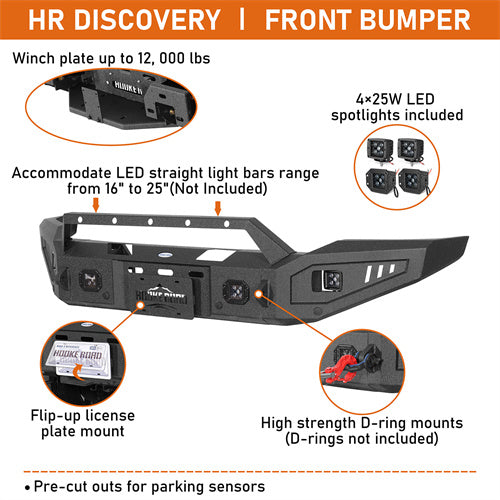 Load image into Gallery viewer, Hooke Road Full-Width Front Bumper w/ Winch Plate 2014-2015 GMC Sierra 1500 b9430