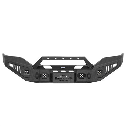 Load image into Gallery viewer, Hooke Road Full-Width Front Bumper wIth Winch Plate & LED Spotlights for 2016-2018 GMC Sierra 1500 b9460 6