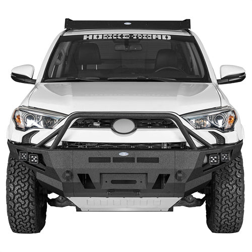 Hooke Road Full Width Front Bumper with Winch Plate for 2014-2024 Toyota 4Runner b9812sab 2