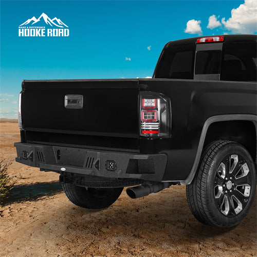 Load image into Gallery viewer, Hooke Road Sierra 1500 Rear Bumper for 2007-2018 GMC Sierra 1500 b9463 3