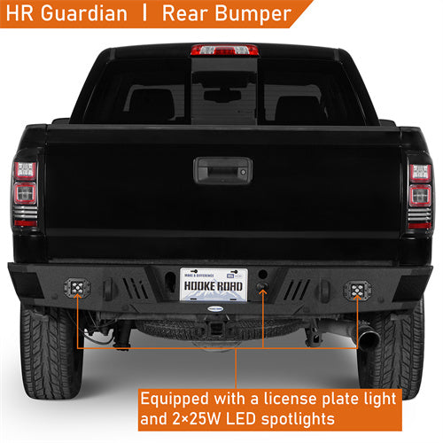 Load image into Gallery viewer, Hooke Road Sierra 1500 Rear Bumper for 2007-2018 GMC Sierra 1500 b9463 7