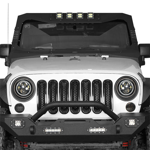 Load image into Gallery viewer, Hooke Road Headlight Cover Angry Bird Bezels Trim for 2007-2015 Jeep Wrangler JK mmr20110 2
