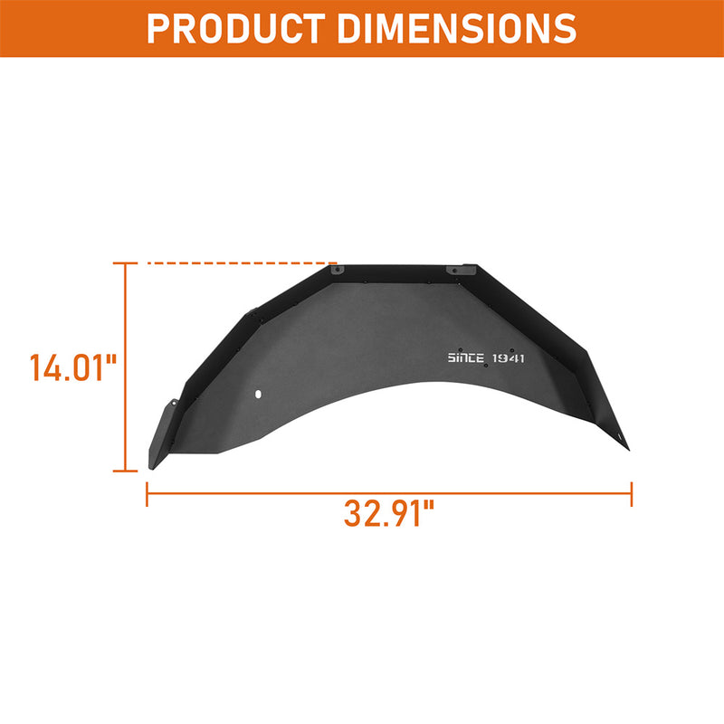 Load image into Gallery viewer, Hooke Road 1987-1995 Jeep Wrangler YJ Rear Inner Fender Liners b1085s 5
