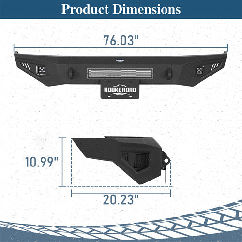 Load image into Gallery viewer, Hooke Road 1992-1996 Ford F-150 F-250 F-350 Bronco Front Bumper b8543 5
