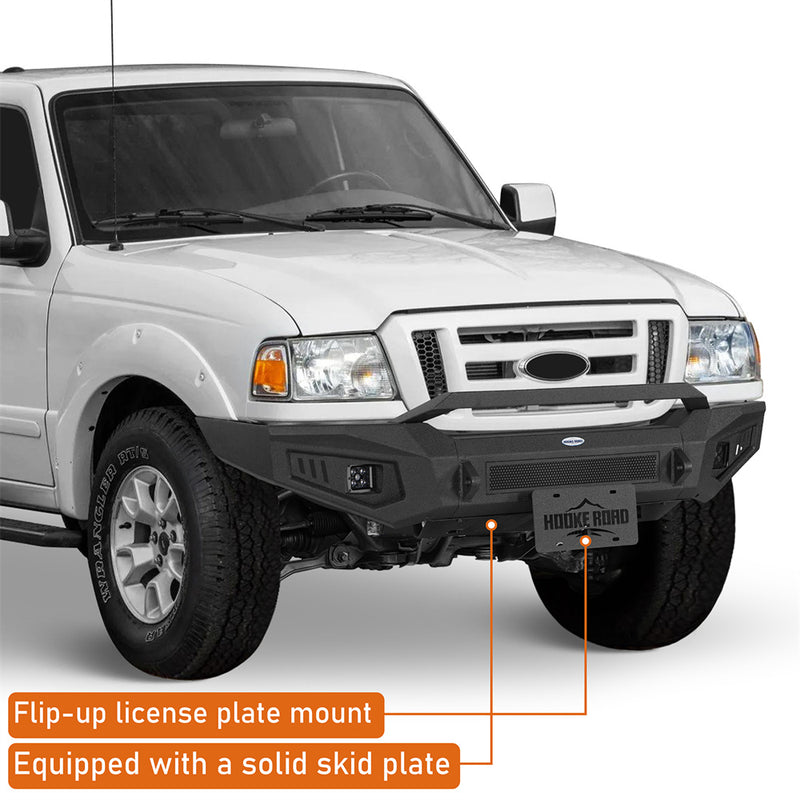 Load image into Gallery viewer, Hooke Road 1998-2011 Ford Ranger Front Bumper with Skid Plate b8822 7