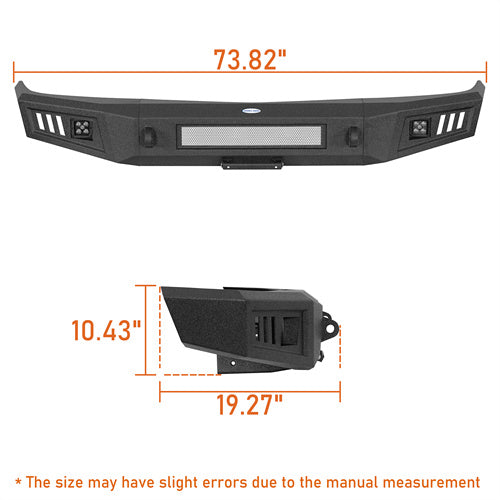 Load image into Gallery viewer, Hooke Road Steel Front Bumper for 1992-1999 Chevy Suburban Tahoe & GMC Yukon b7231s 13