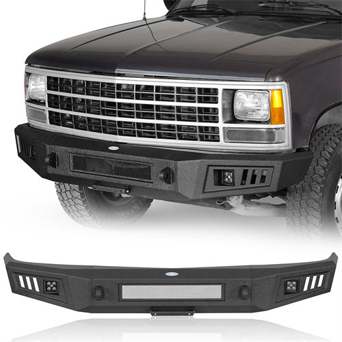 Load image into Gallery viewer, Hooke Road Steel Front Bumper for 1992-1999 Chevy Suburban Tahoe & GMC Yukon b7231s 1