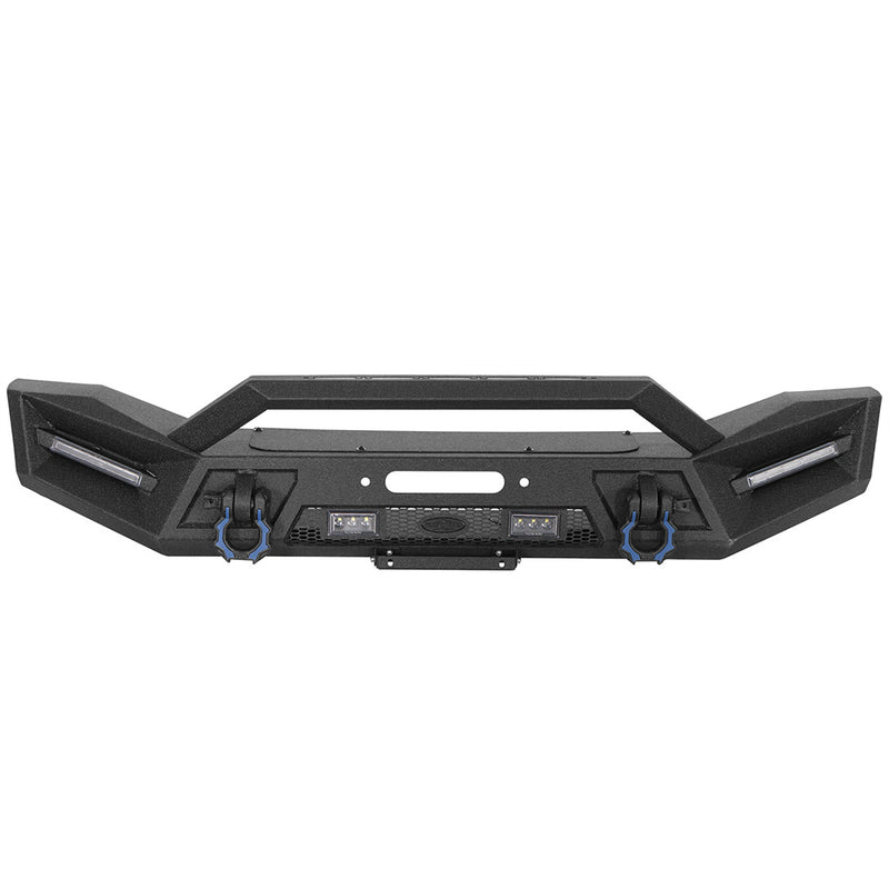 Load image into Gallery viewer, Hooke Road Jeep Wrangler JL & Gladiator JT Aftermarket Front Bumper with Winch Plate b3090 4