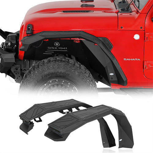 Aluminum Front Fender Flares for Jeep Wrangler JL 2018-2026
