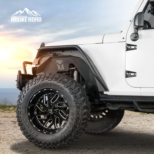 Load image into Gallery viewer, Hooke Road Aluminum Front Inner Fender Liners for 2007-2018 Jeep Wrangler JK b2117s 5