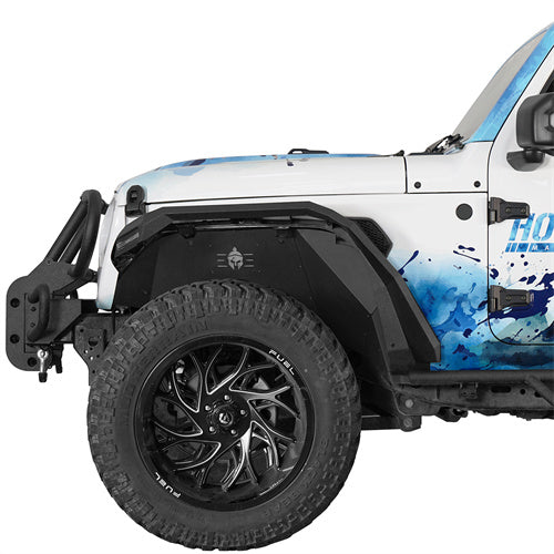Hooke Road Aluminum Front Wheel Well Liners for Jeep Wrangler JL & Gladiator JT b7024s 2