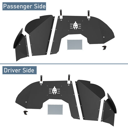 Load image into Gallery viewer, Hooke Road Aluminum Front Wheel Well Liners for Jeep Wrangler JL & Gladiator JT b7024s 3