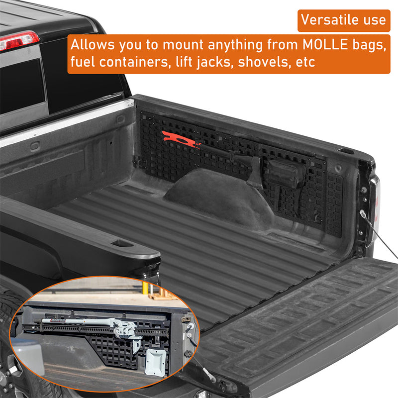 Load image into Gallery viewer, Bed Side MOLLE Panels for 07-18 Chevy Silverado & GMC Sierra 1500 Hooke Road b9469 6