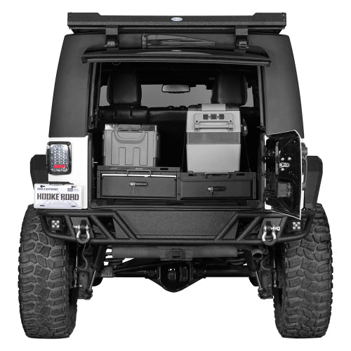 Load image into Gallery viewer, Hooke Road Jeep Wrangler Drawer System & Fridge Slide Mount for 2015-2024 Jeep Wrangler JK JL 4-Door b2089s 4