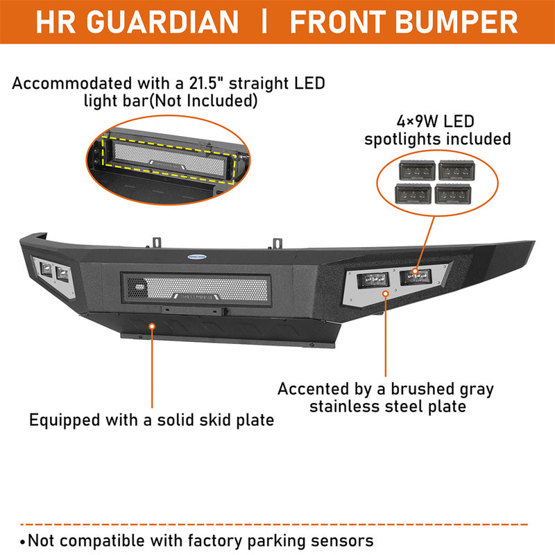 Load image into Gallery viewer, Hooke Road Full Width Front Bumper for 2009-2014 Ford F150 b8201 9