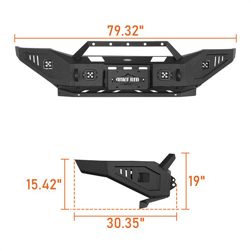 Load image into Gallery viewer, Hooke Road Front Bumper for 2006-2009 Ram 2500 3500 with Winch Plate b6482 5